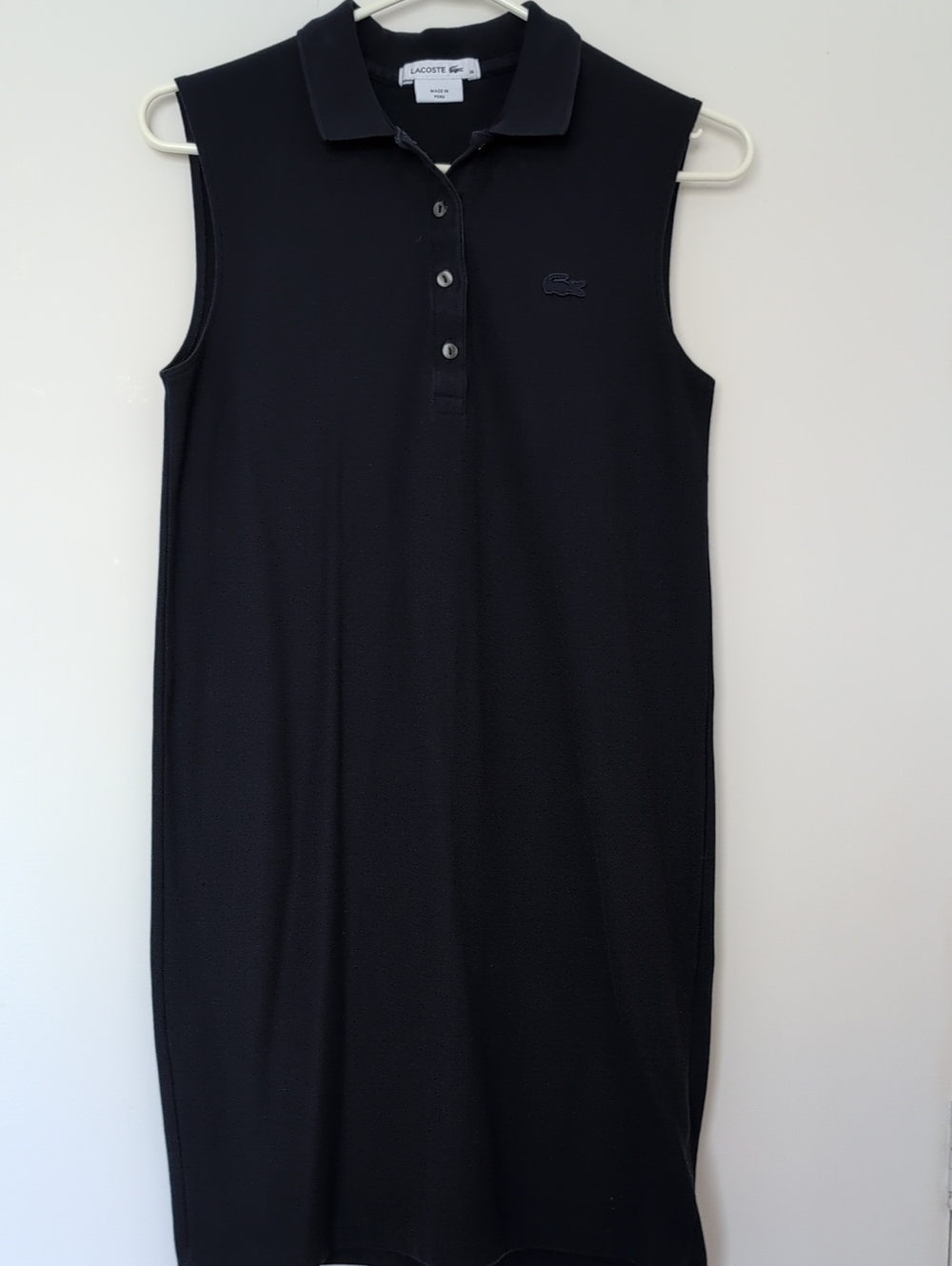 Lacoste Navy Sleeveless Polo Dress